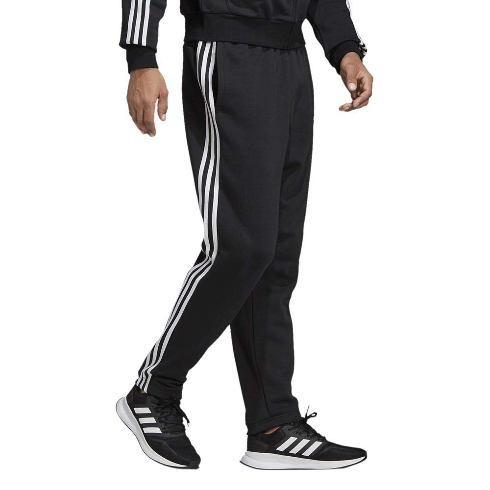 Adidas Men's Essentials 3-Stripes Fleece Tapered Sweatpants - Comfortable Athletic Joggers for Casual Wear, Gym & Lounge