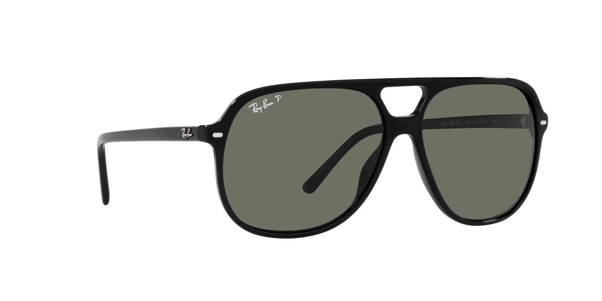 Ray-Ban RB2198 Square Bill Sunglasses for Men & Women - Classic Aviator Style, UV Protection, Polarized Lenses - Perfect for Driving, Beach & Outdoor Activities