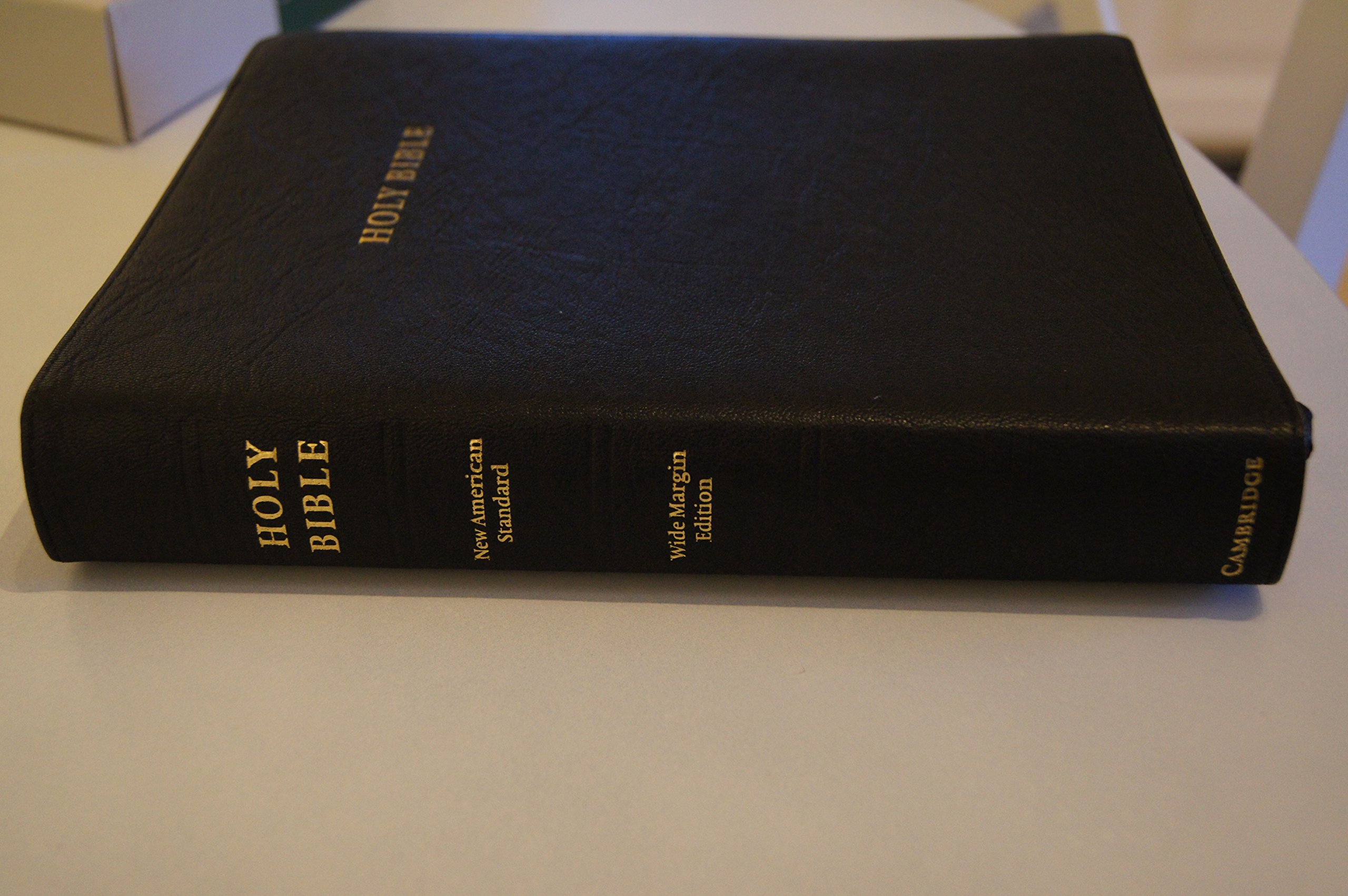 NASB Aquila Wide Margin Reference Bible - Black Goatskin Leather Edge-lined, Red-letter Text (NS746:XRME) | Premium Study Bible for Pastors, Scholars & Bible Students - Ideal for Sermon Preparation & Theological Research