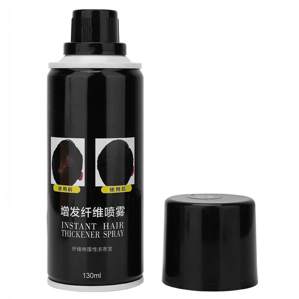 130g Hair Building Fibers for Thinning Hair - Disposable Hair Growth Fiber Spray for Hair Loss Coverage - Natural Black Hair Filler - Perfect for Daily Use & Special Occasions