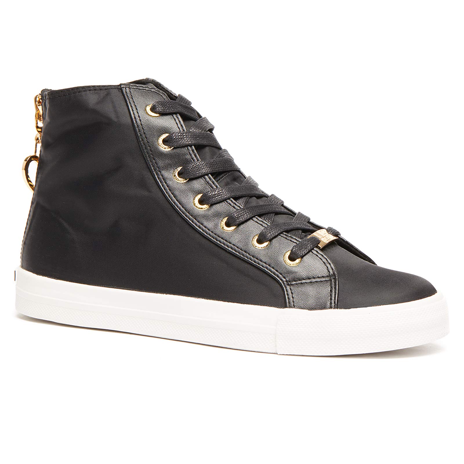 MOSCHINO Black High Top Classic Sneakers for Women - Fashionable Streetwear Shoes for Casual Outfits & Everyday Wear