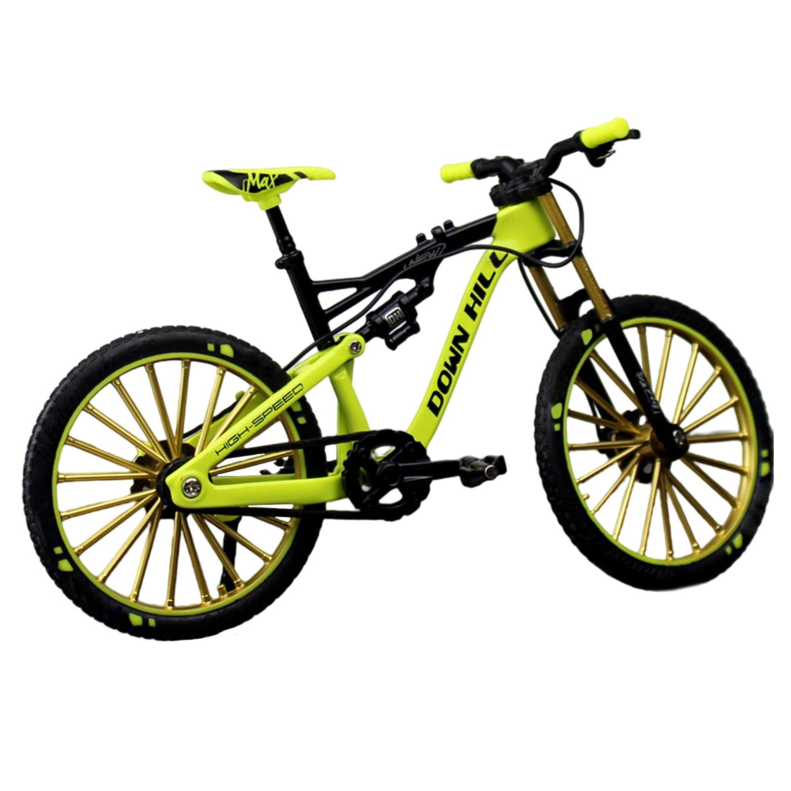 1:10 Scale Mini Bicycle Toy - Alloy Mountain Bike Finger Bike Model - BMX Bike Ornament - Perfect for Desk Decor, Office Stress Relief & Cycling Enthusiast Gifts