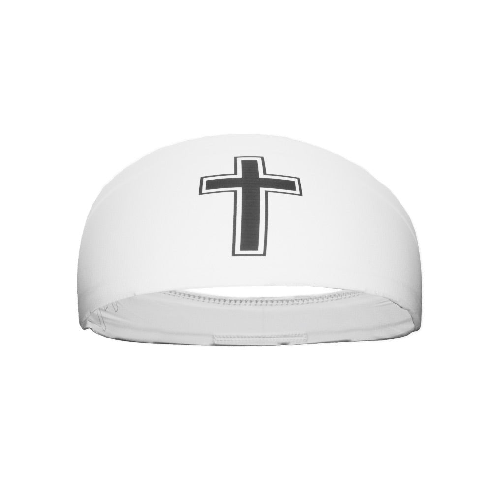 Faith Cross White Headband for Women - Religious Hair Accessory for Church, Weddings & Daily Wear | Stylish & Comfortable Christian Headband