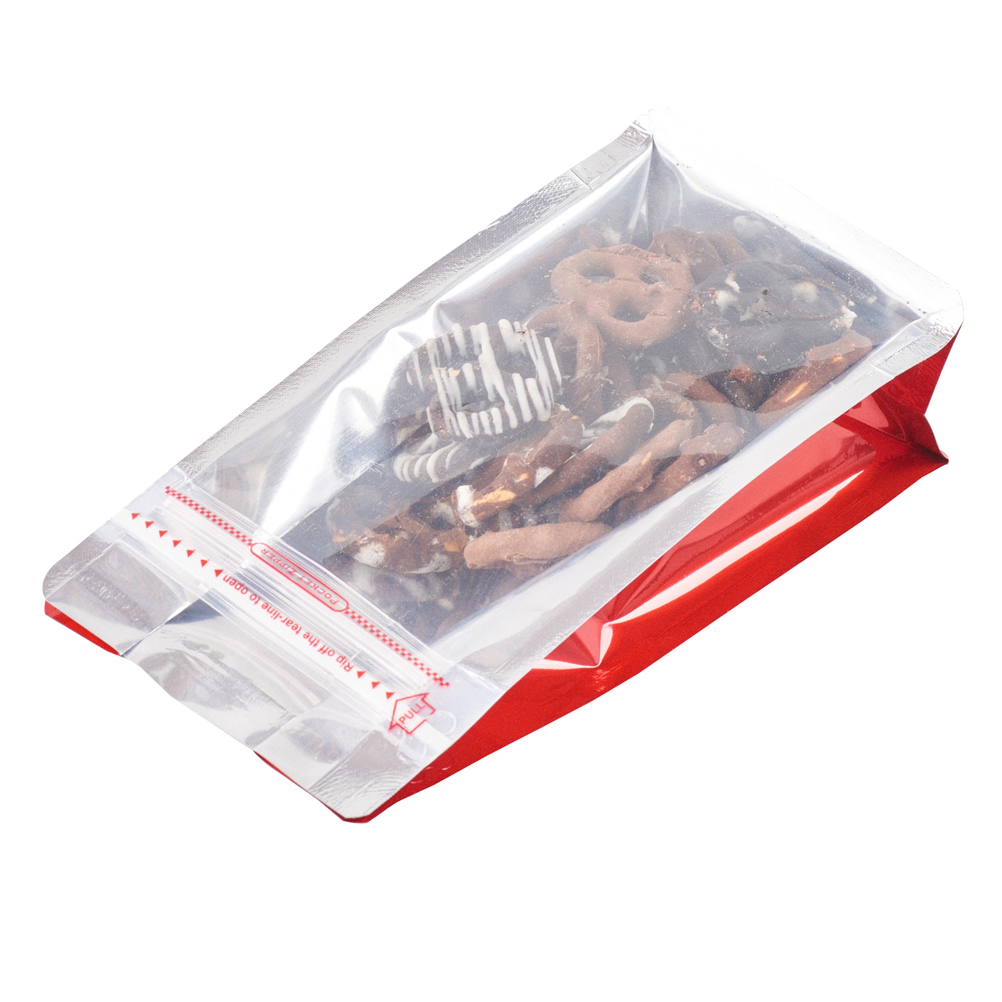Red Plastic Small Snack Bags with Double Seal & Rip Lock - 8x4x2.5 Inches, Heat Sealable, 100 Count Box - Perfect for Food Storage, Meal Prep, and Travel Snacks