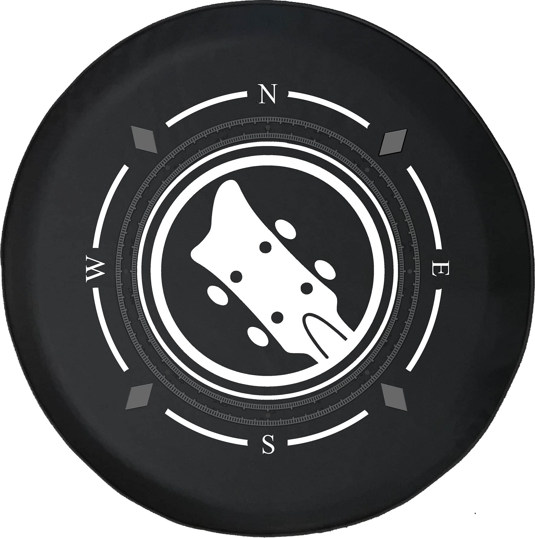 Premium American Unlimited Spare Tire Cover with Compass Design - Universal Fit for SUVs, Trailers, RVs & Most Vehicles | Waterproof & Durable Wheel Protection for Outdoor Adventures, Road Trips & Camping