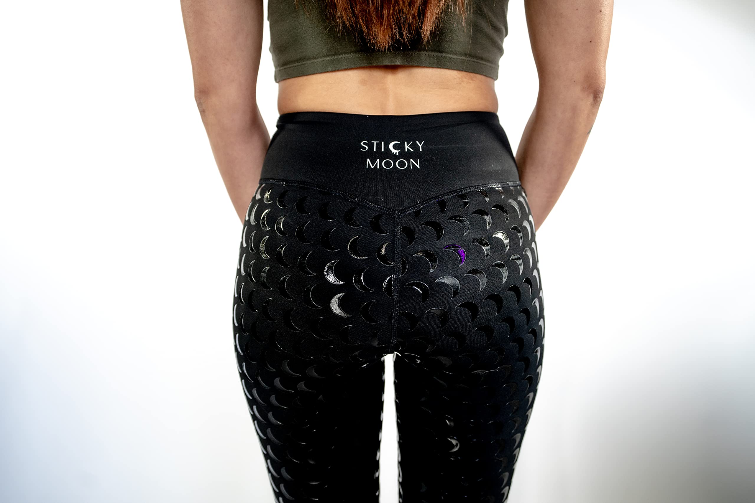Sticky Grip Pole Dance Leggings - High Waist Aerial Yoga Pants for Women, Black Non-Slip Dance Tights for Pole Fitness, Aerial Silks, and Studio Performances