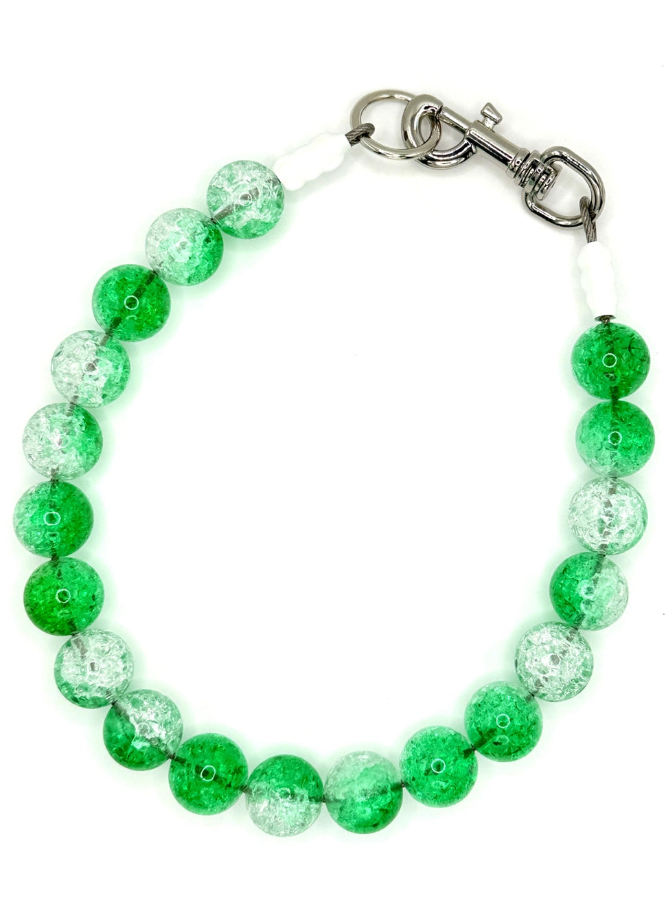 Emerald Fizz Beaded Pet Collar for Dogs & Cats - Sparkling Crystal Adjustable Necklace for Small Medium Pets - Perfect for Parties, Photos & Special Occasions
