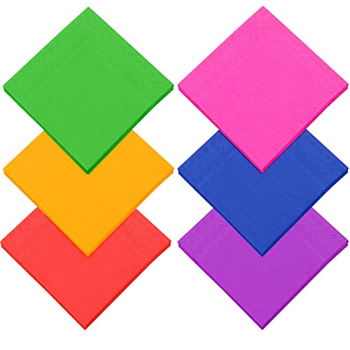Blue, Green, Pink, Orange, Purple, Red