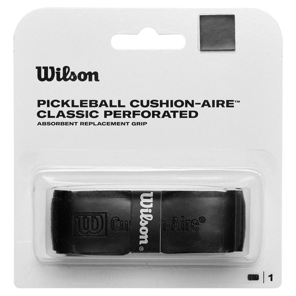 Premium Perforated Pickleball Replacement Grip - Black | Sweat-Absorbing, Non-Slip Comfort | Perfect for Indoor & Outdoor Court Play