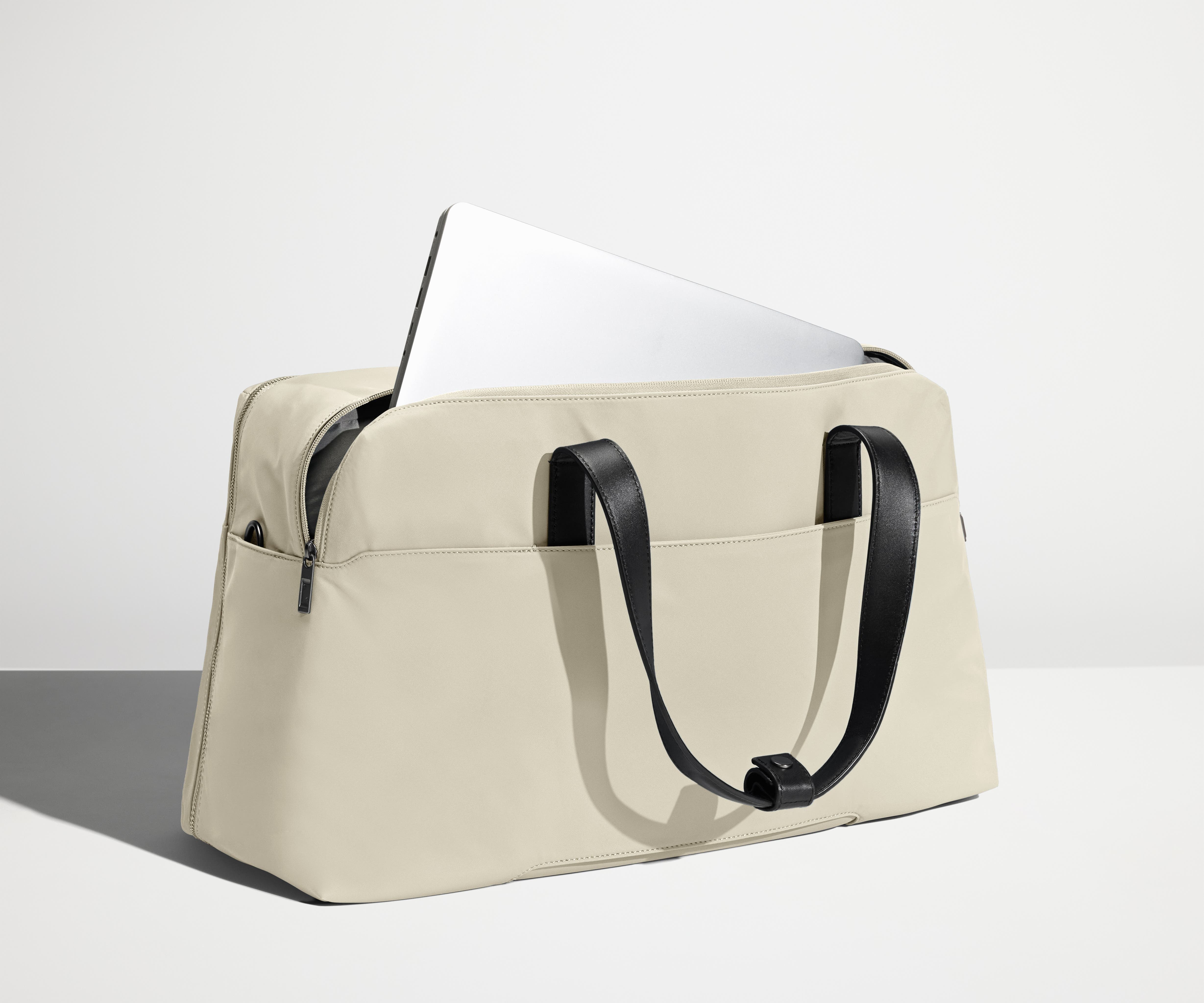 The Weekender Duffle Bag in Salt White - Perfect for Travel, Gym & Weekend Getaways
