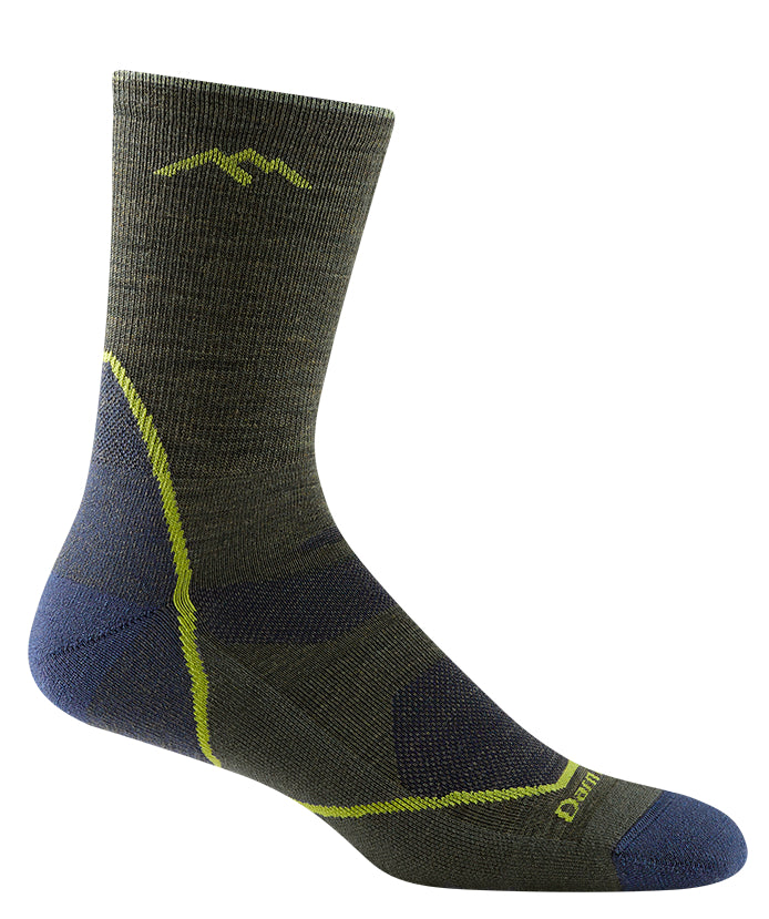 Darn Tough Men's Light Hiker Lightweight Micro Crew Socks - Moisture Wicking Hiking Socks for Outdoor Adventures & Daily Wear