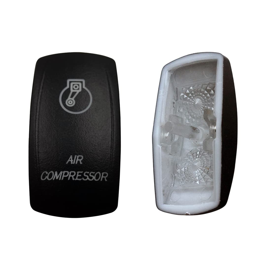 Laser Etched Backlit Switch Cover Cap for Car Boat Dashboard Rocker Switch - Waterproof Illuminated Switch Panel Cover for Marine Automotive RV Use - Perfect for Night Driving & Dashboard Customization