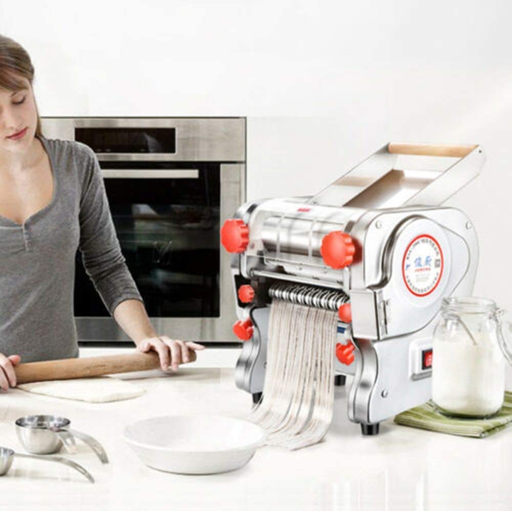 750W Electric Pasta Maker Machine - 110V Home Kitchen Pasta Press with 2mm/6mm Noodle Cutter, Dumpling Skin Maker (24cm Noodle Width, 180cm Knife Length) - Fast US Shipping | Perfect for Homemade Pasta, Noodles & Dumpling Wrappers