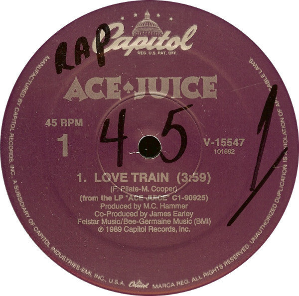 Ace Juice Love Train 12-Pack - NM or M Condition - Perfect for Collectors & Vinyl Enthusiasts - Ideal for Home Listening, DJ Sets & Music Gifts