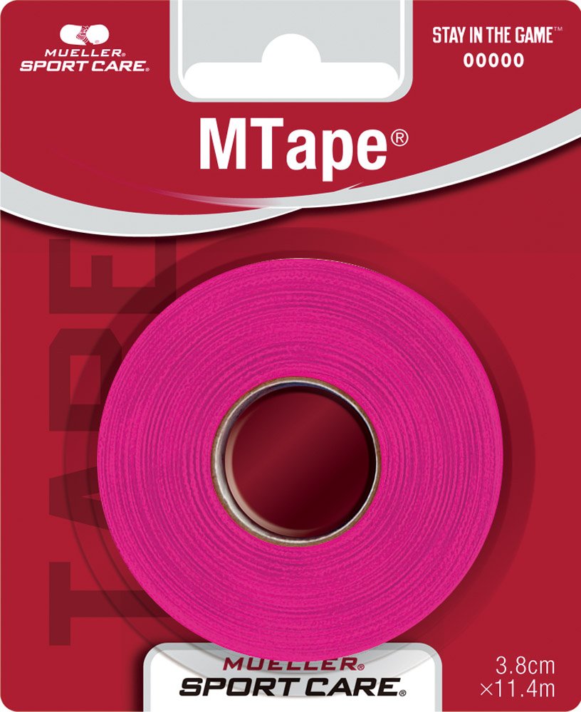 Mueller M-Tape Athletic Sports Tape - Pink Kinesiology Tape for Pain Relief & Joint Support - Ideal for Running, CrossFit & Injury Recovery