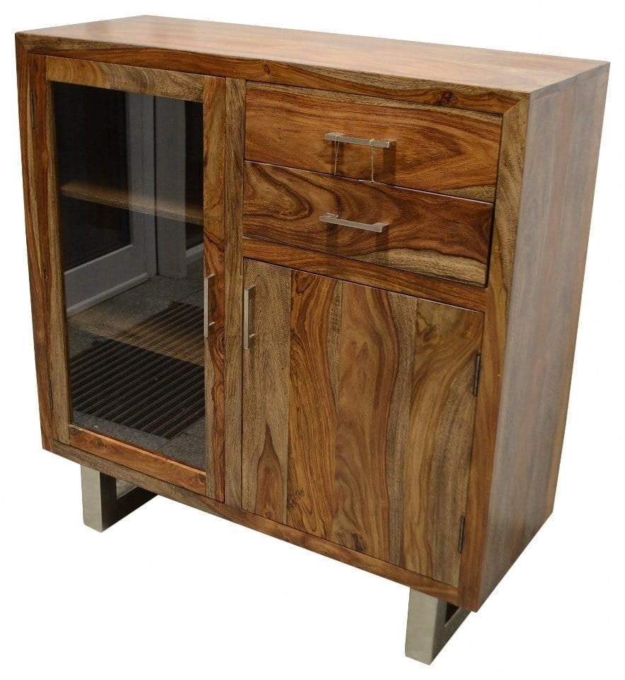 Solid Wood Sideboard - Indian Cromer Design, Natural Finish, 42