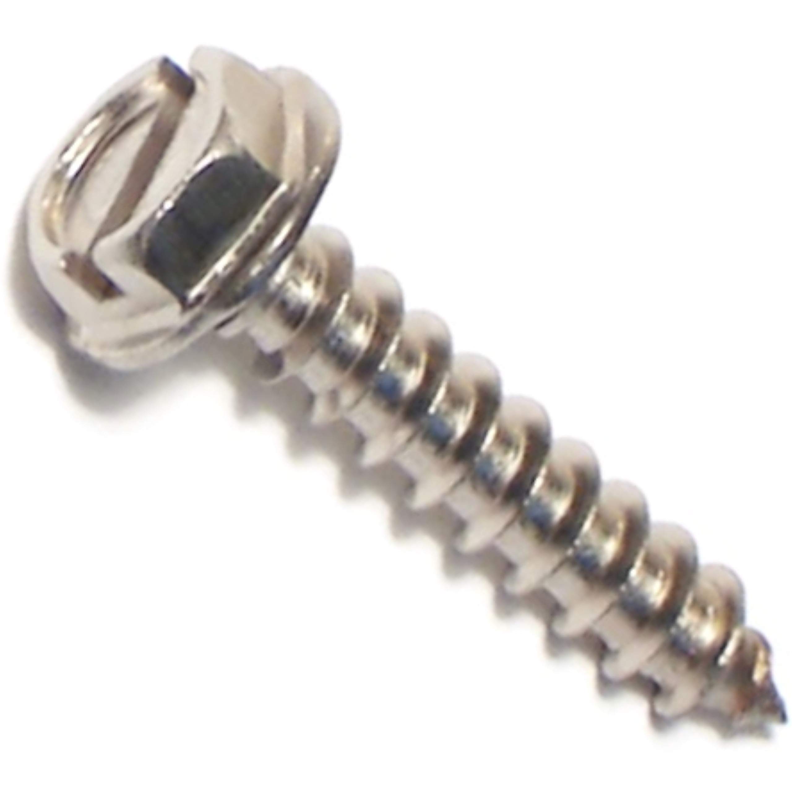 014973187613 Slotted Hex Washer Sheet Metal Screws - 10 x 1 Inch, Pack of 100 - Perfect for Metal Roofing, HVAC, and Automotive Repairs