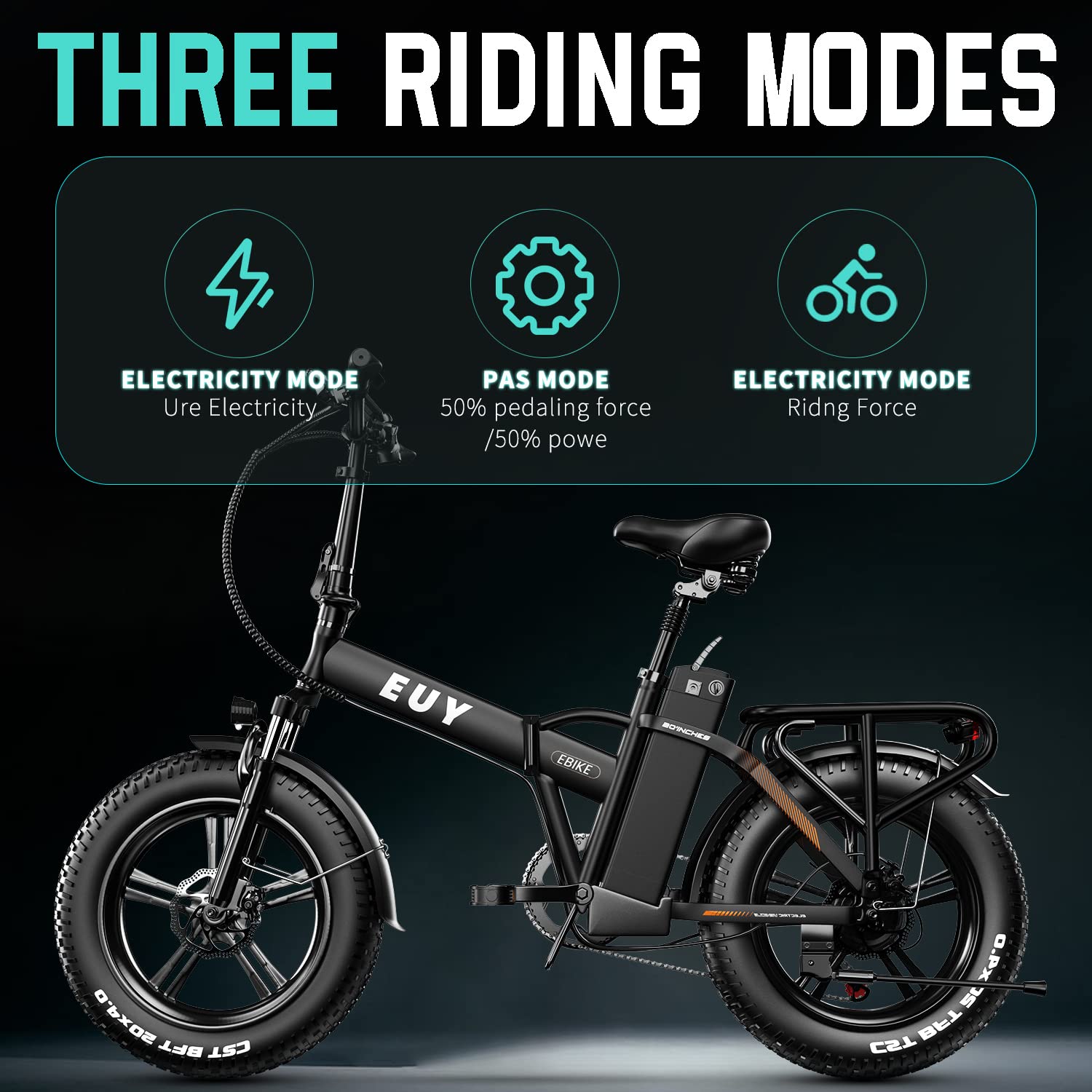 Auloor 750W Electric Bike for Adults - 20