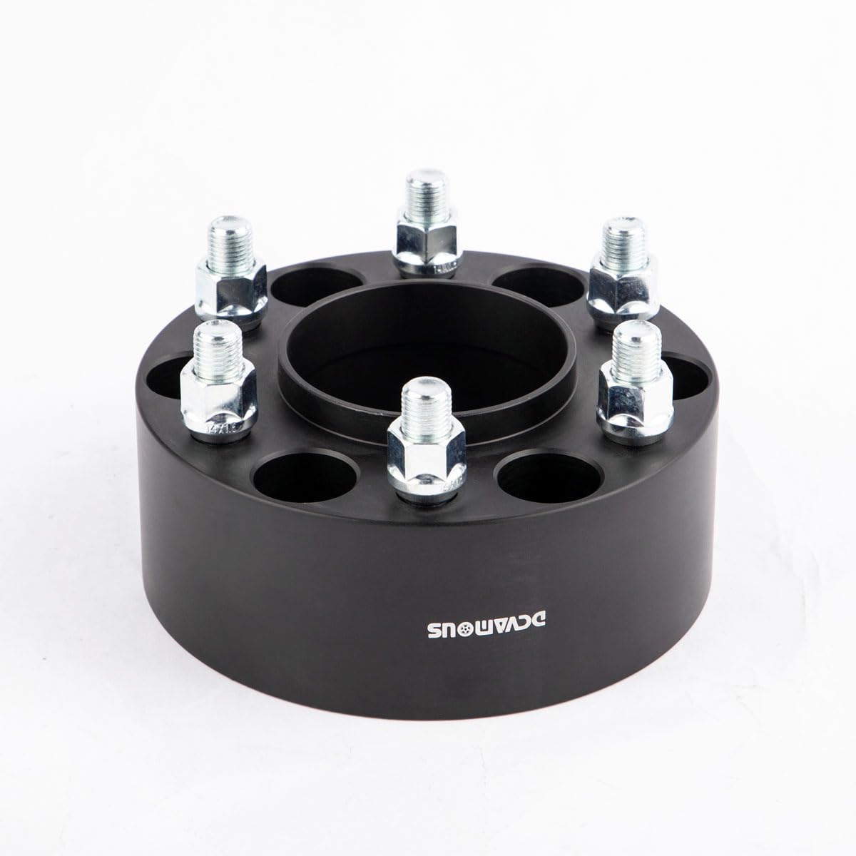 DCVAMOUS 4PC Black Hubcentric 6x135 Wheel Spacers 2.5 Inch with 14x1.5 Studs 87.1mm Hub Bore - Compatible with Ford F150/Expedition/Navigator (2015-2024) 6 Lug - Improve Stance & Clearance for Off-Roading, Towing & Custom Wheels