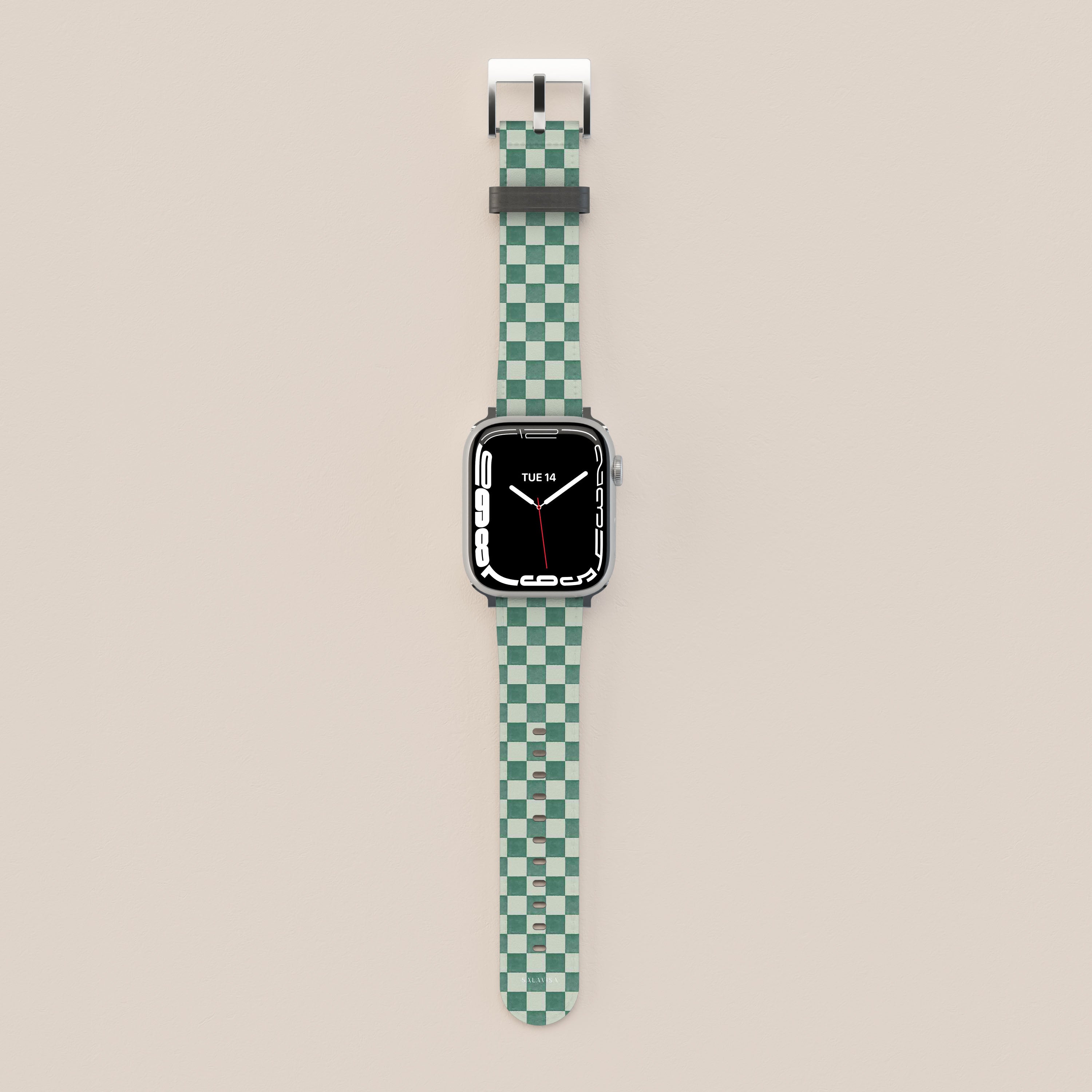 Premium Mint Green Serenity Apple Watch Band - Soft Silicone Replacement Strap for Apple Watch Series 9/8/7/6/SE - Perfect for Workouts, Running & Everyday Wear