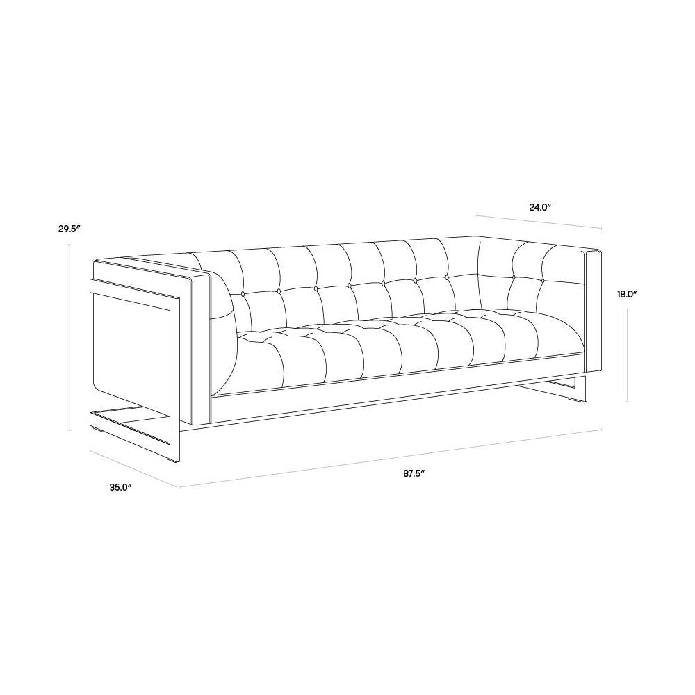 Ekon Sofa - Modern Comfortable Couch for Living Room, Lounge & Office - Stylish & Durable Furniture for Home Decor