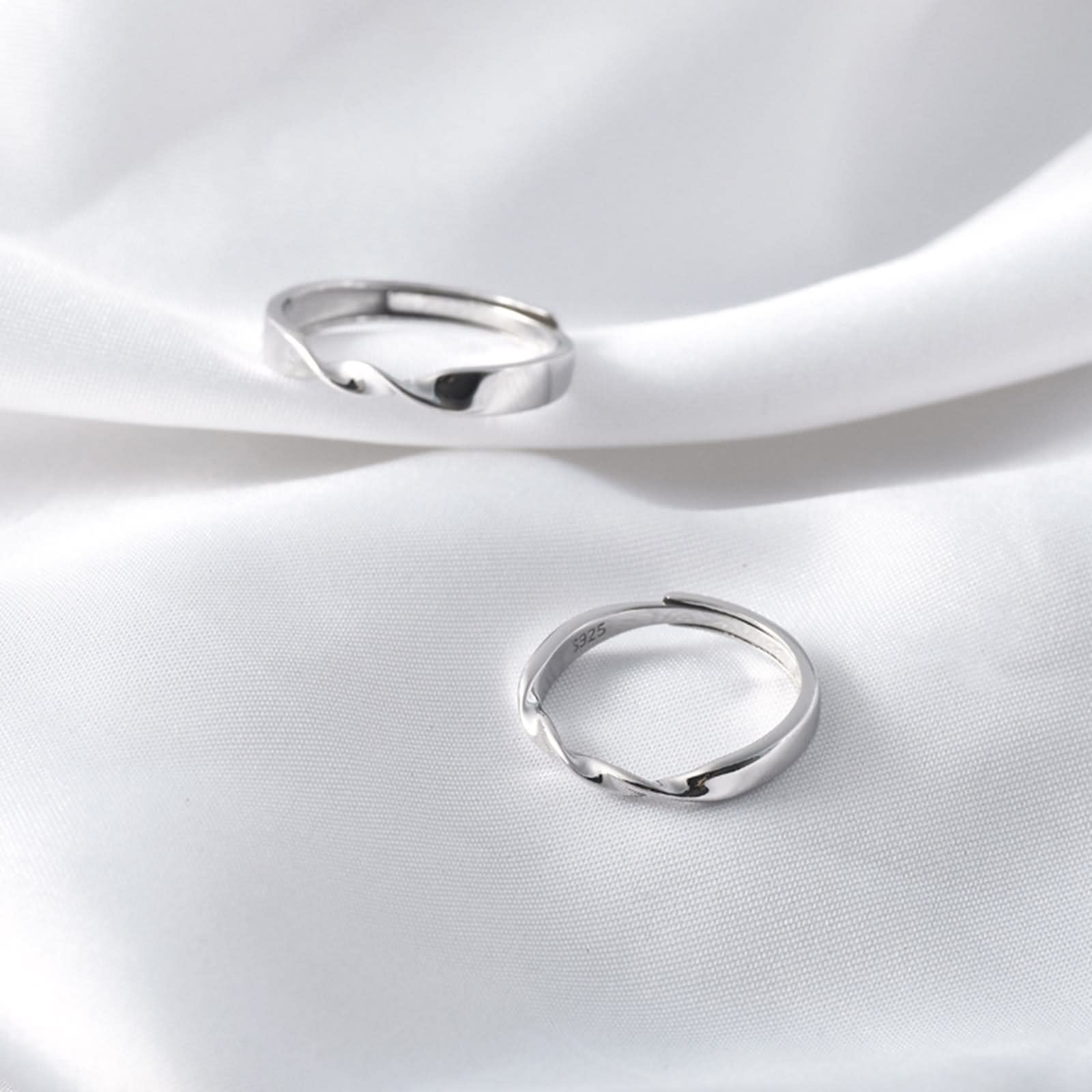 Women's Sterling Silver Rings – Simple Polished Twisted Design Silver Jewelry for Teen Girls | Elegant Everyday Wear & Gift for Birthdays, Anniversaries