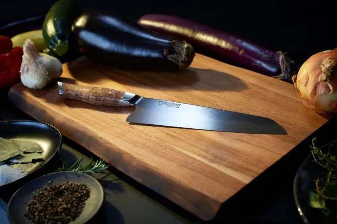 Premium Steelport Chef's Knife - 8 Inch Professional Kitchen Knife with Ergonomic Handle - Perfect for Chopping, Slicing & Dicing Vegetables, Meat & Herbs - Ideal for Home Cooks & Professional Chefs