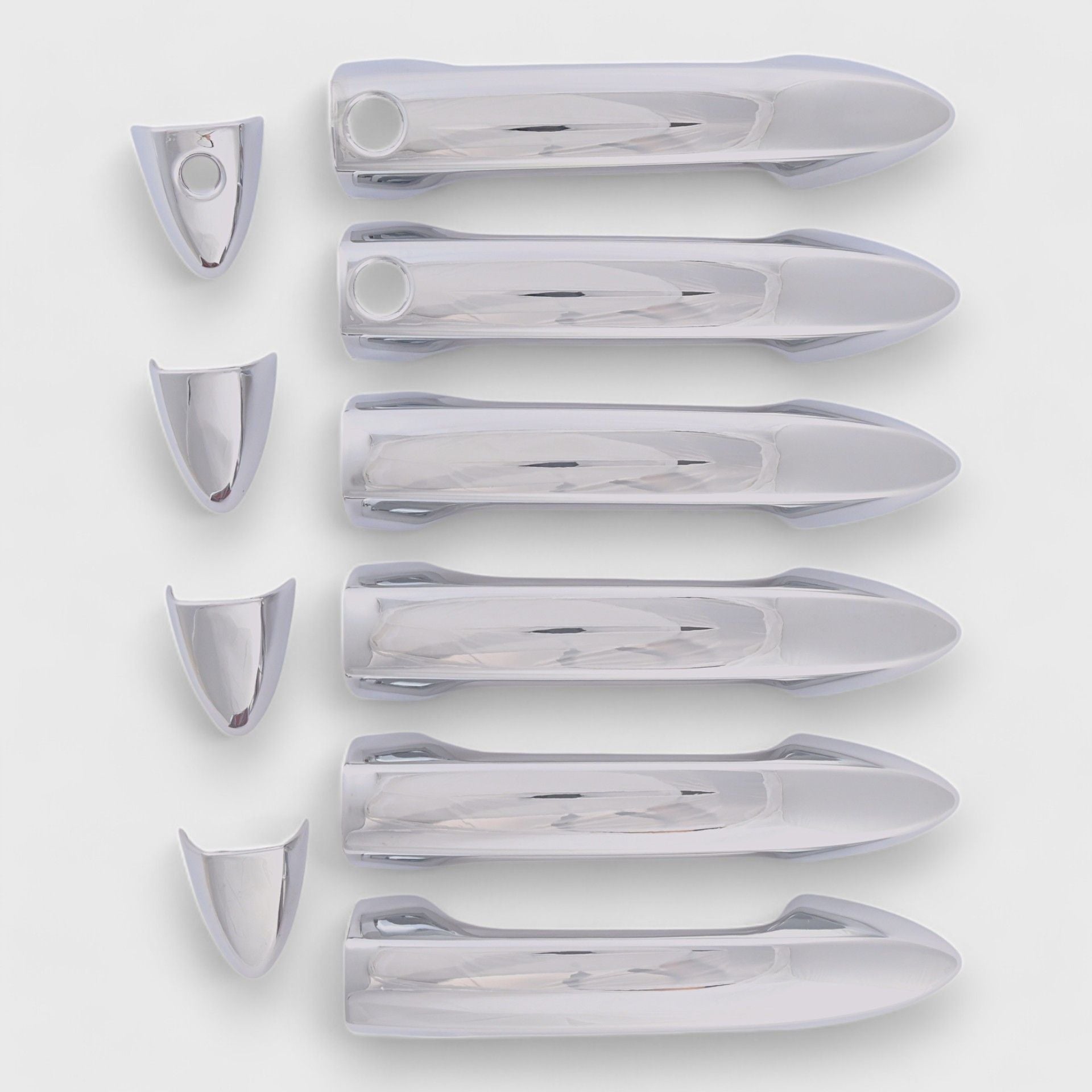 Chrome Door Handle Cover with or without Smart Key - DH230 | Secure & Stylish Upgrade for Home & Office Doors