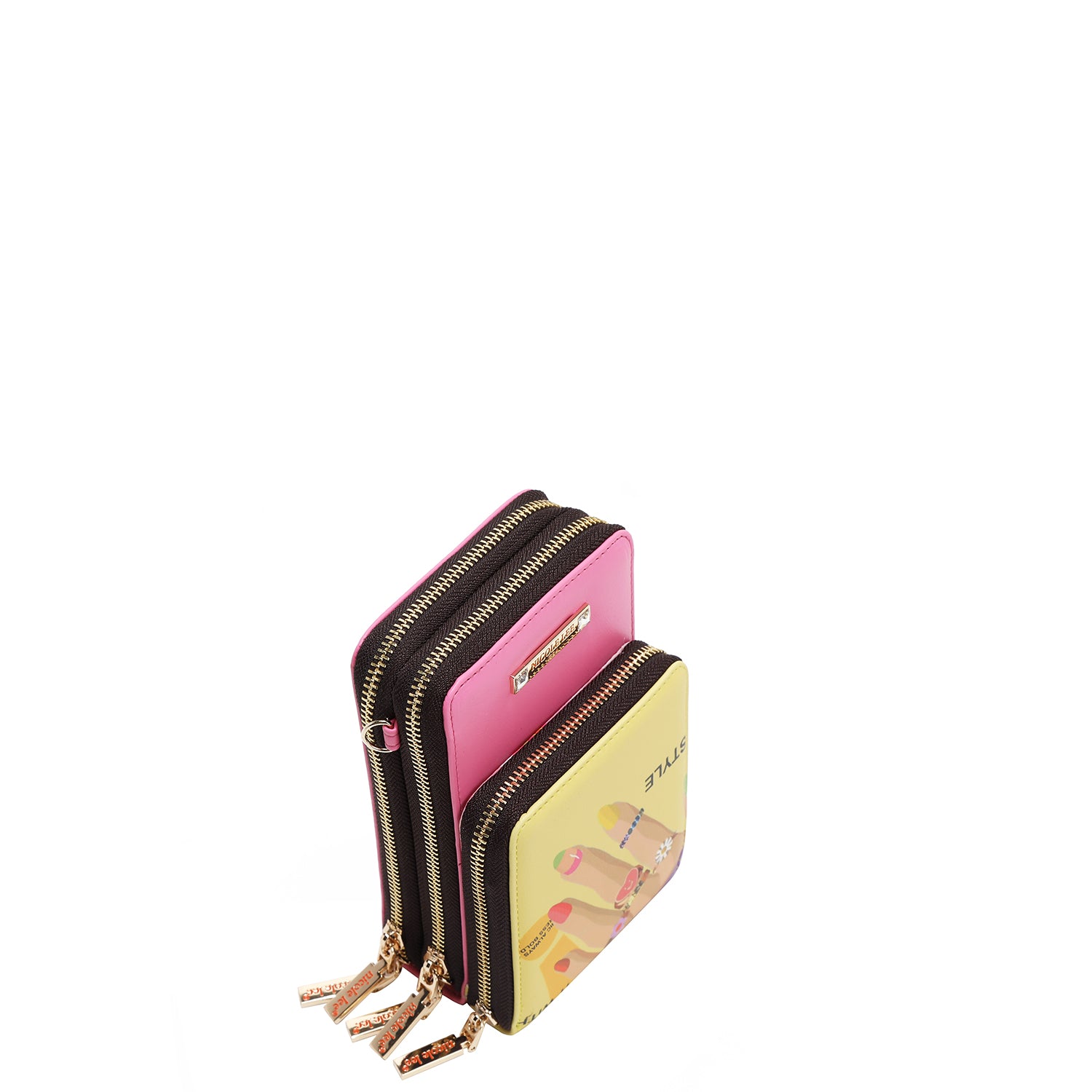 Multi-Zip Crossbody Phone Case - Secure & Stylish for Travel, Shopping, and Everyday Use