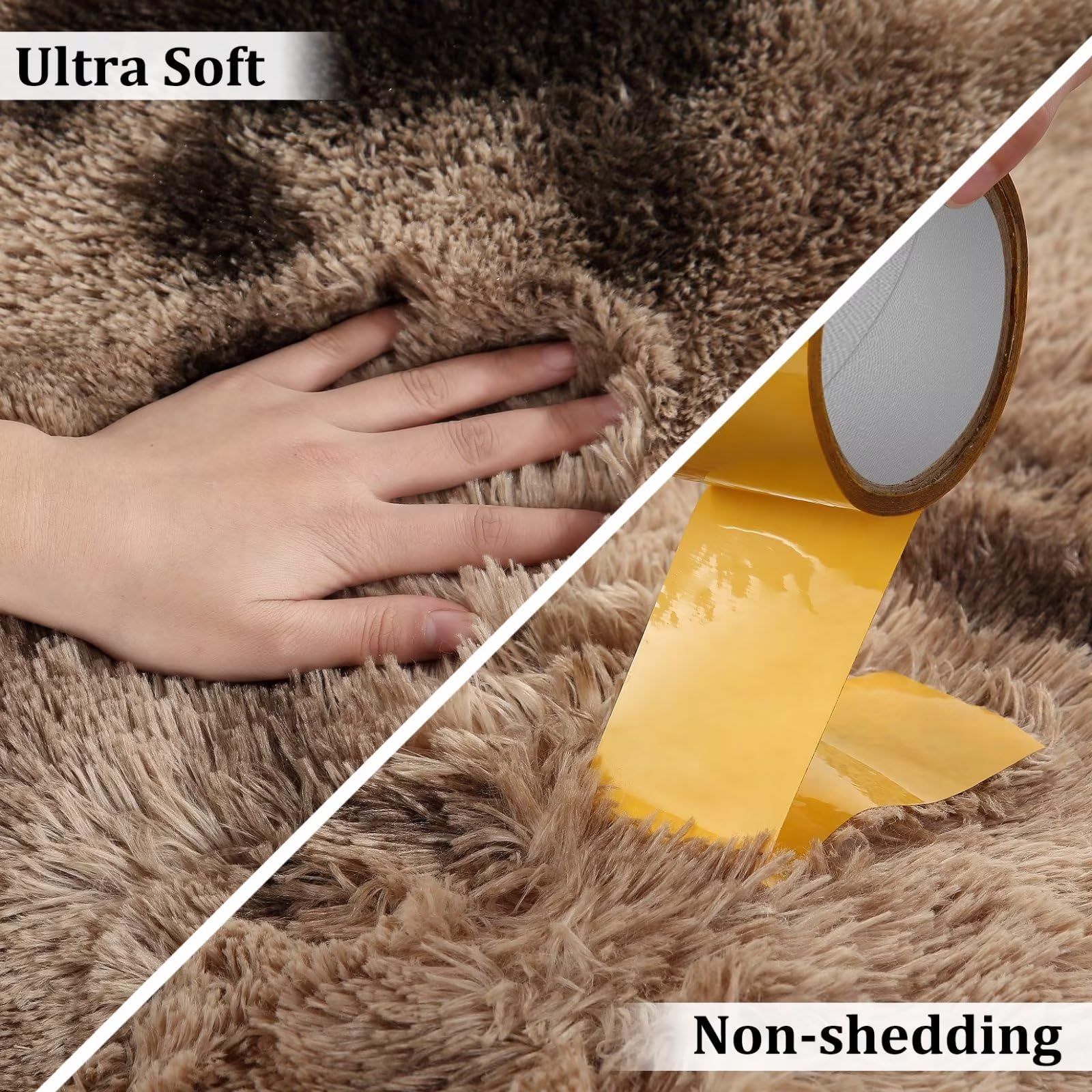 Soft Plush 8x10 Area Rugs for Bedroom & Living Room - Non-Slip Fuzzy Shag Rug for Home Decor, Dining Room, Office - Cozy Floor Covering for Relaxation & Comfort