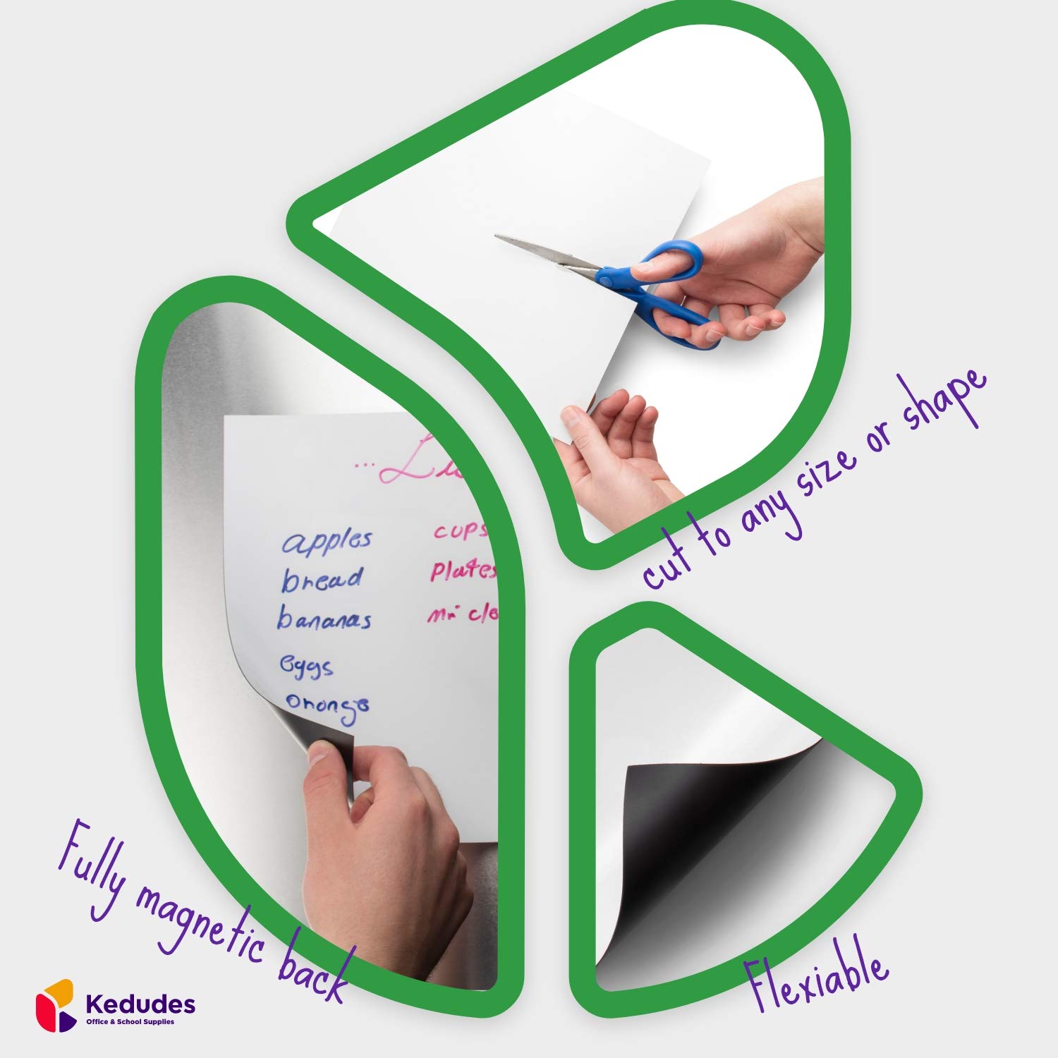 Kedudes Magnetic Dry Erase Board - 17
