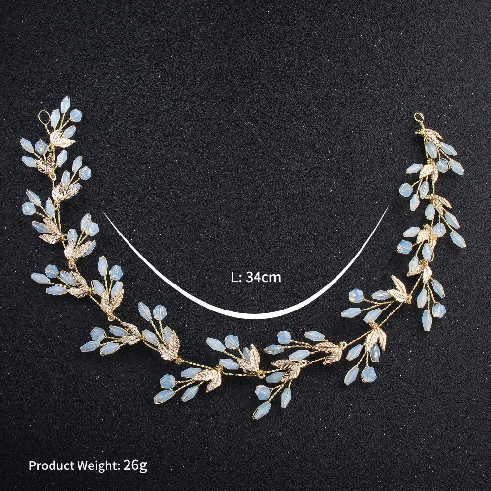 Handmade Bridal Hair Vine - Leaf Wedding Headpiece for Bride | Perfect for Outdoor & Boho Weddings