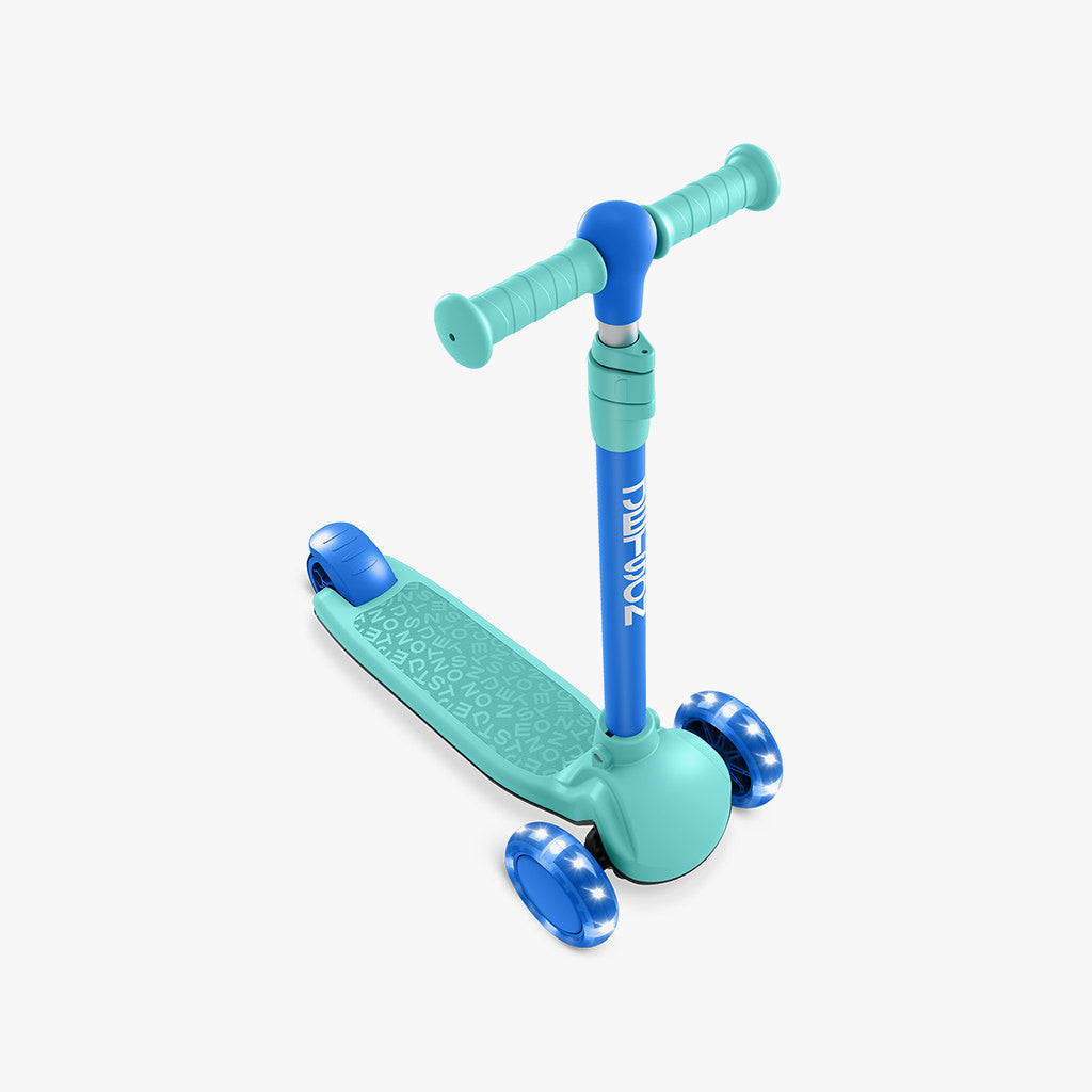 Gem Learn & Grow Kick Scooter for Kids - Adjustable Height 3 Wheel Scooter with LED Lights | Perfect for Outdoor Play, Commuting & Neighborhood Rides