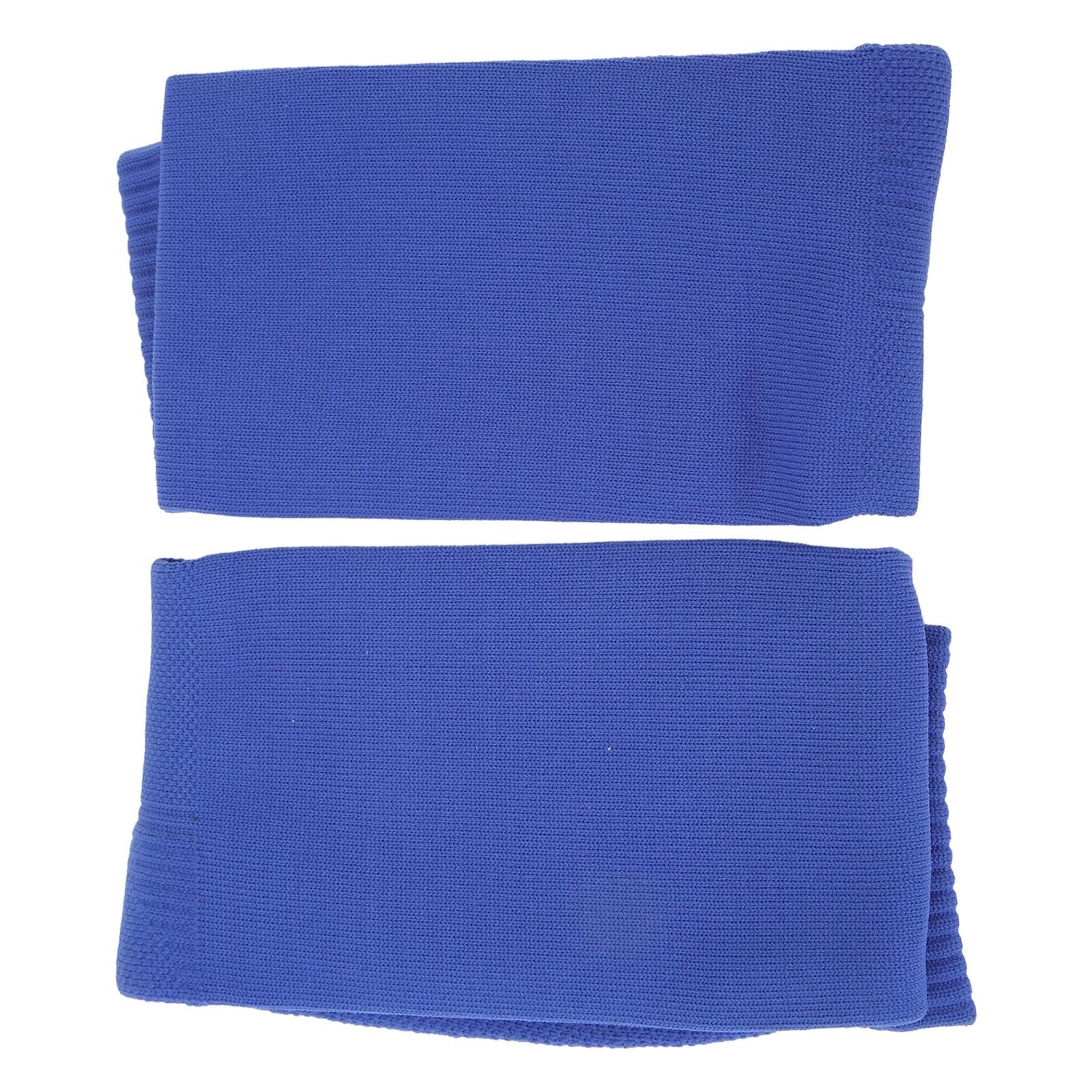 Breathable Football & Cycling Leg Sleeves - Ergonomic One-Size Pull-On Sports Compression Sleeves (Blue) for Running, Basketball & Workout Recovery