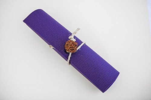 Premium Cat Mat with Catnip - Soft Cat Scratching Post & Comfy Bed - Interactive Activity Play Mat for Kittens & Adult Cats (Purple) - Perfect for Playtime, Napping & Stress Relief at Home