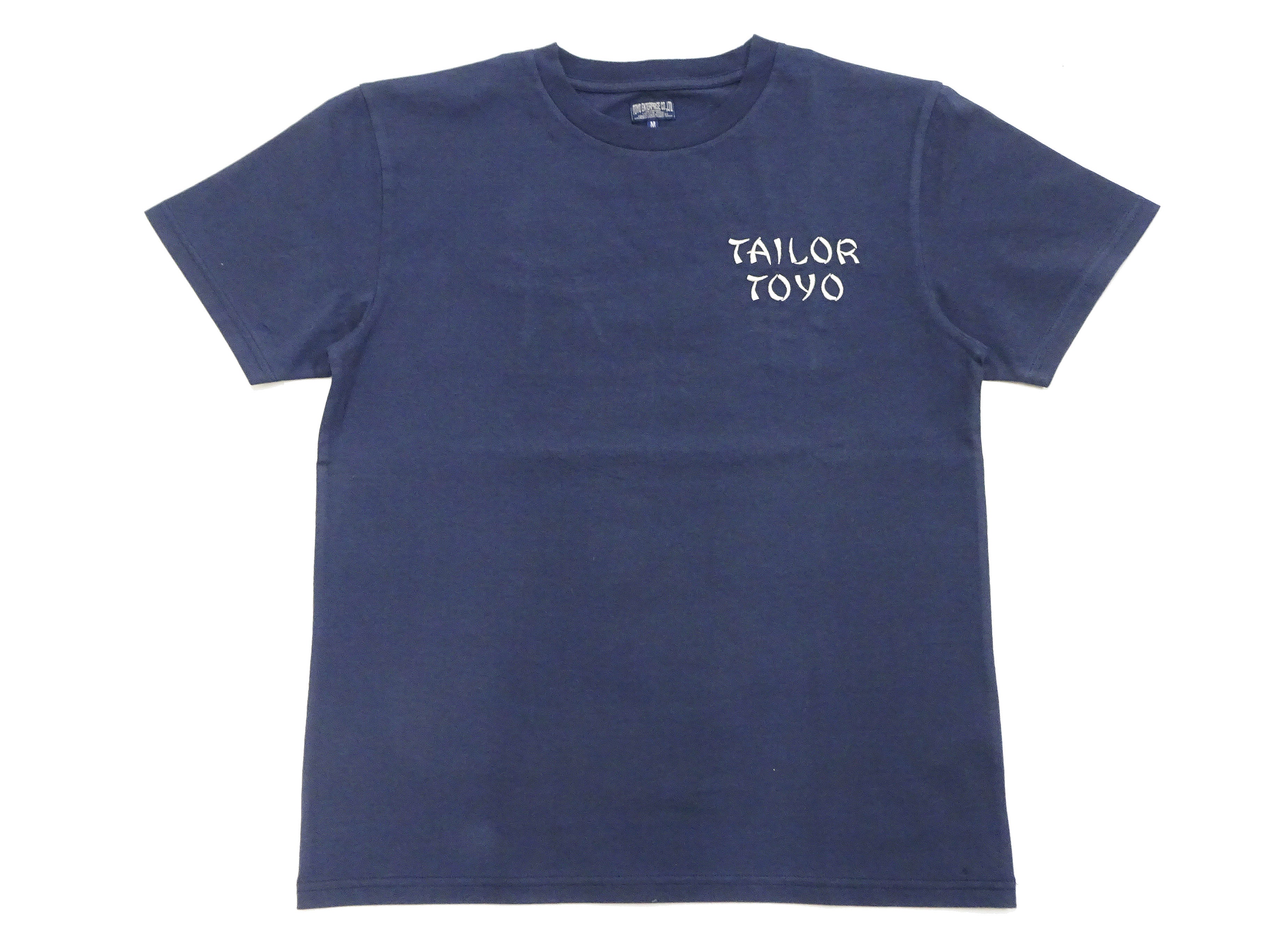 Men's Sukajan Style Embroidered Short Sleeve T-Shirt - Tailor Toyo TT79213 Navy Blue - Japanese Streetwear Fashion for Casual Wear & Summer Outfits