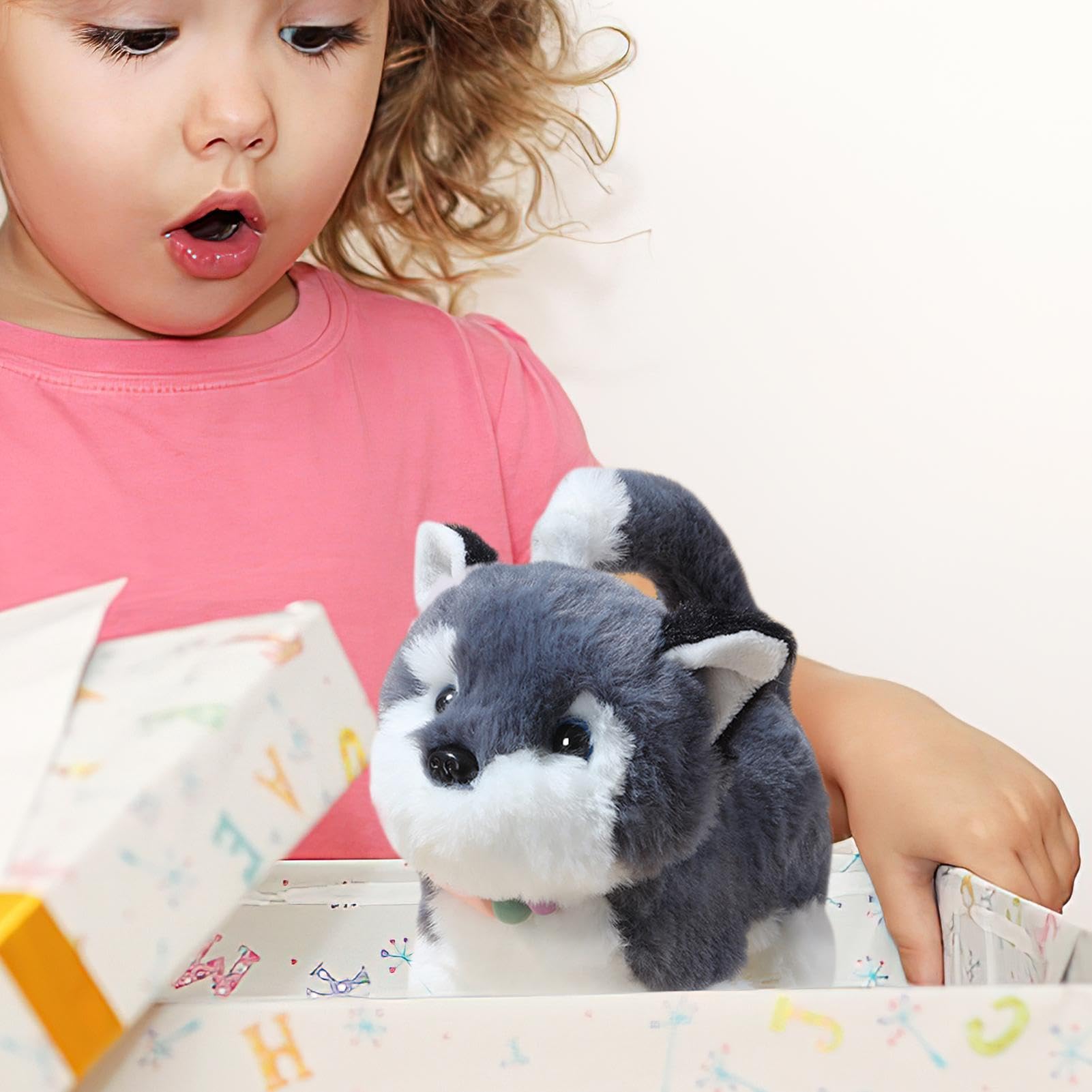 Interactive Walking Dog Toy - Electronic Realistic Puppy Pet Toy with Fun Sounds & Motion - Best Interactive Toy for Dogs & Kids - Perfect for Indoor Play, Training & Bonding Time