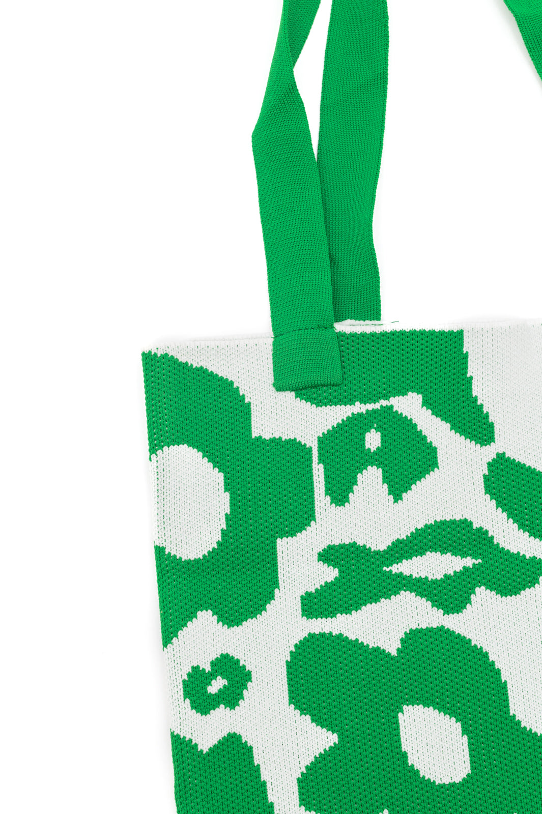 Lazy Daisy Knit Bag in Green - Eco-Friendly Cotton Tote for Women | Perfect for Grocery Shopping, Beach Trips & Daily Use