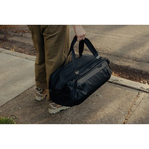 Peak Design Travel Duffel Bag 50L - Waterproof Carry-On Duffel for Air Travel, Gym & Outdoor Adventures (Black) - Perfect for Weekend Trips, Camping & Sports Gear Storage
