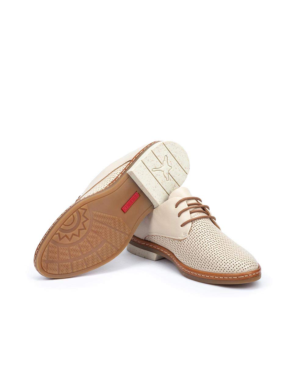 PIKOLINOS Women's Leather Flats - Comfortable Santander Style Loafers for Casual Wear & Office Outfits