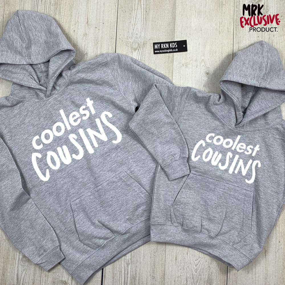 Trendy Matching Grey Hoodies for Cousins - MRK X Collection | Perfect for Family Outings and Casual Wear