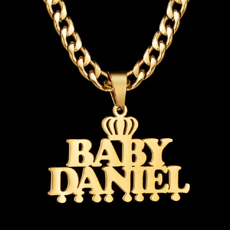 Personalized Crown Pendant Necklace for Women - Custom Name Initial Jewelry Gift for Birthday, Anniversary & Special Occasions | Perfect for Prom, Wedding & Everyday Elegance
