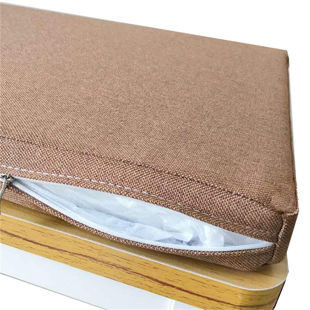 Eco-Friendly Soft Removable Settee Cushion for Long Stool Chairs - Non-Slip Thickened Bench Seat Pad - Perfect for Living Room, Patio, and Office Comfort