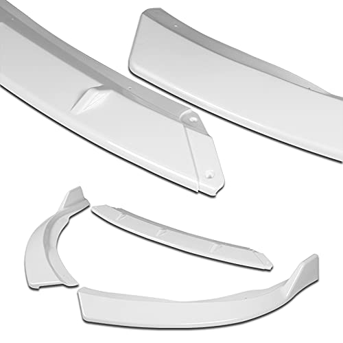 3PCS Front Bumper Lip Kit for 2015-2017 Toyota Camry - STP Style Splitter Trim Protection Spoiler & Air Dam Chin Diffuser (Painted White) | Enhances Aerodynamics & Sporty Look for Street Racing & Car Shows