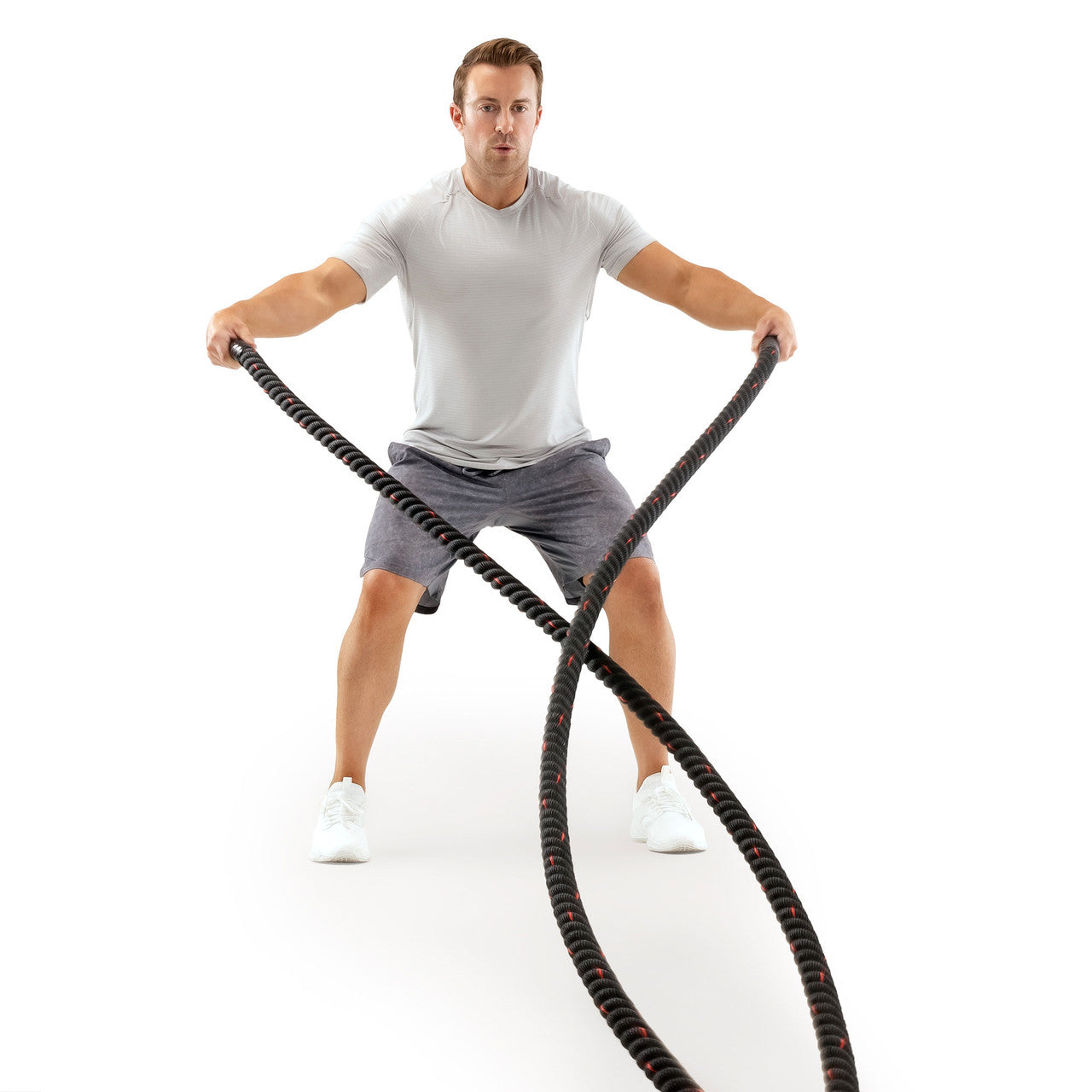 12M (40ft) Battle Ropes 38mm (1.5 Inch) Heavy Duty Exercise Rope for CrossFit, Gym & Home Workouts | ProIron PRO ZS01 2 | Strength Training & Cardio Fitness Equipment