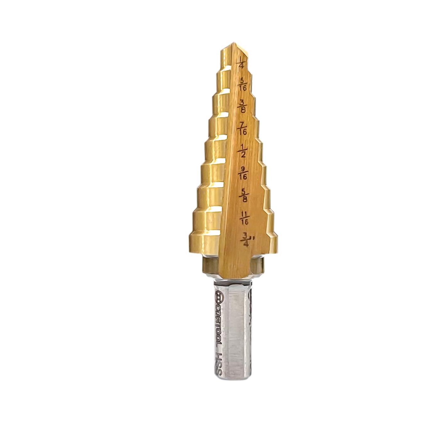 High-Speed Titanium Step Drill Bit Set (1/4