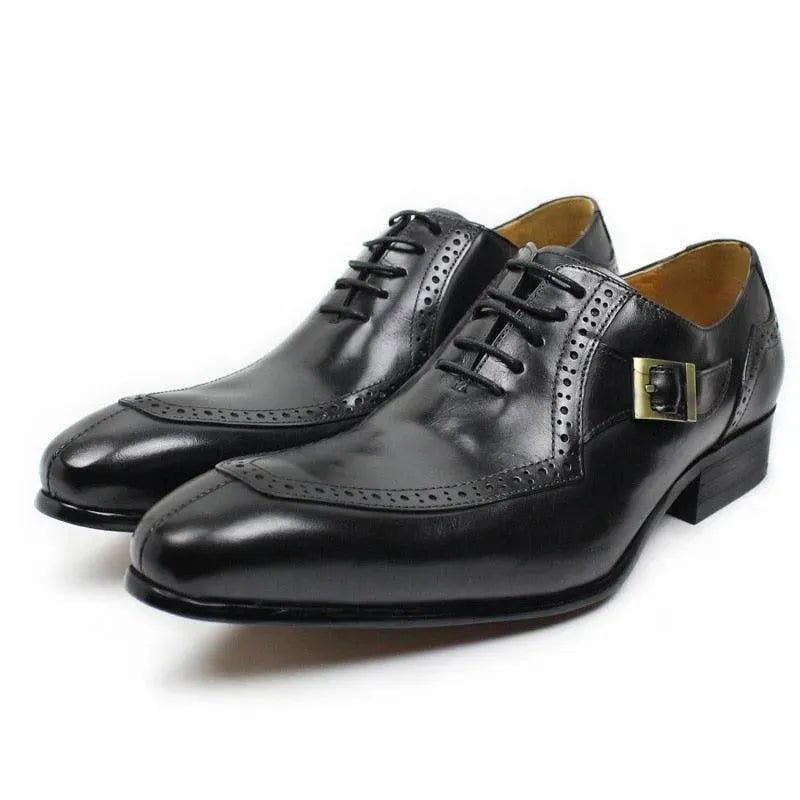 Bocelli Luxury Leather Dress Shoes for Men - Formal Business & Wedding Oxfords - Premium Comfort & Style for Office, Parties & Special Occasions