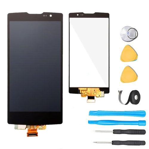 LG Spirit H442 H420 H440 LCD Screen Replacement Kit with Digitizer & Frame - Premium Black Display Repair for Cracked or Damaged Screens - Perfect for DIY Fixes at Home or Office