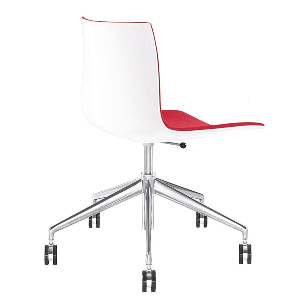 5-Star Swivel Base Upholstered Office Chair - Catifa 46 Ergonomic Executive Chair for Home & Office - Comfortable Desk Chair with Adjustable Height for Work & Study