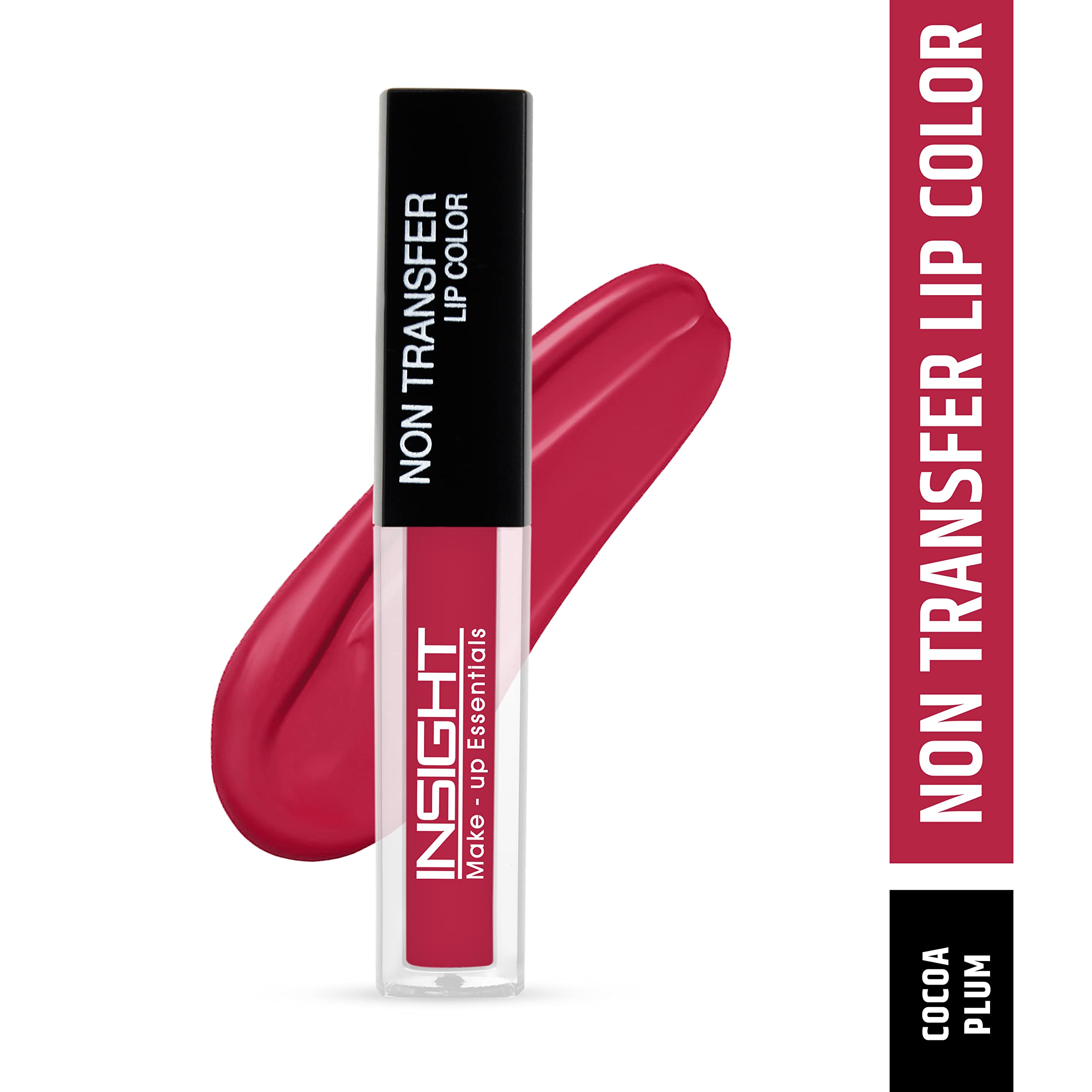 INSIGHT Non-Transfer Matte Lipstick Set - 4ml (12 Red Room & 05 Cocoa Plum) | Long-Lasting, Smudge-Proof Liquid Lip Color for Day & Night Wear | Perfect for Parties, Dates & Professional Meetings